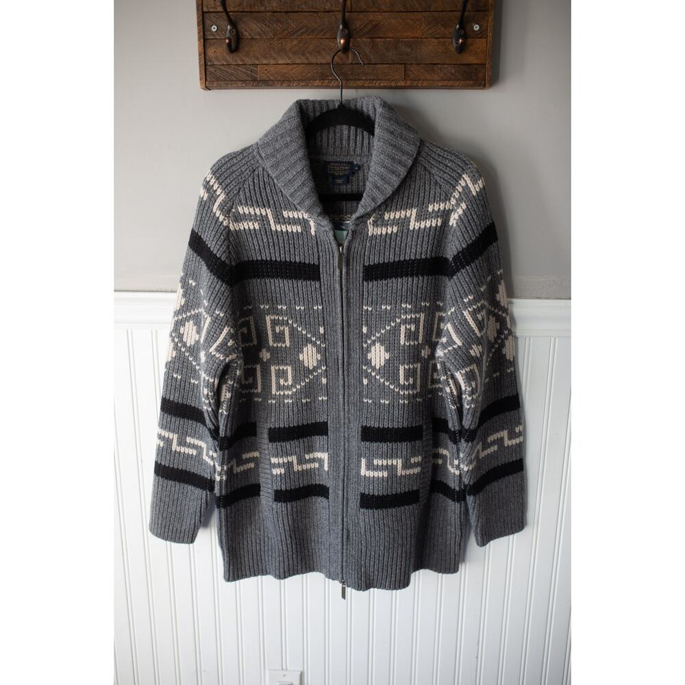 Free People Pendleton Long Westerley Cardigan Med… - image 3